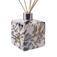 Amelia Art Glass Black Grey & White Square Reed Diffuser Gift Set  Extra Image 1 Preview